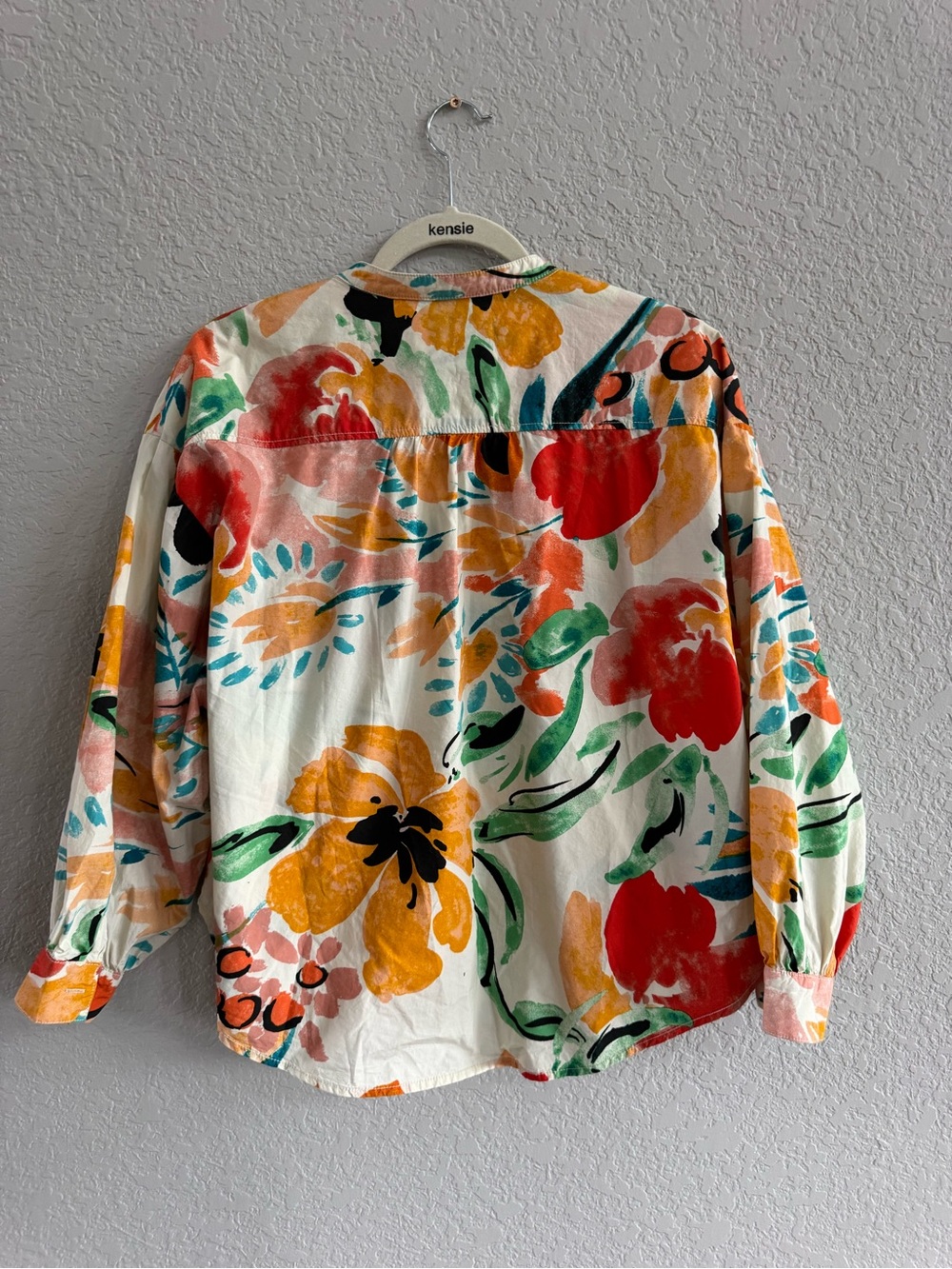 Anthropologie Maeve Multicolor Floral Button-Front Blouse - Picture 2 of 2